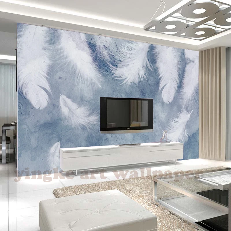 

3d room wallpaper North Europe custom mural photo chinese ink painting feather backdrop 3d wall murals wallpaper for walls 3 d