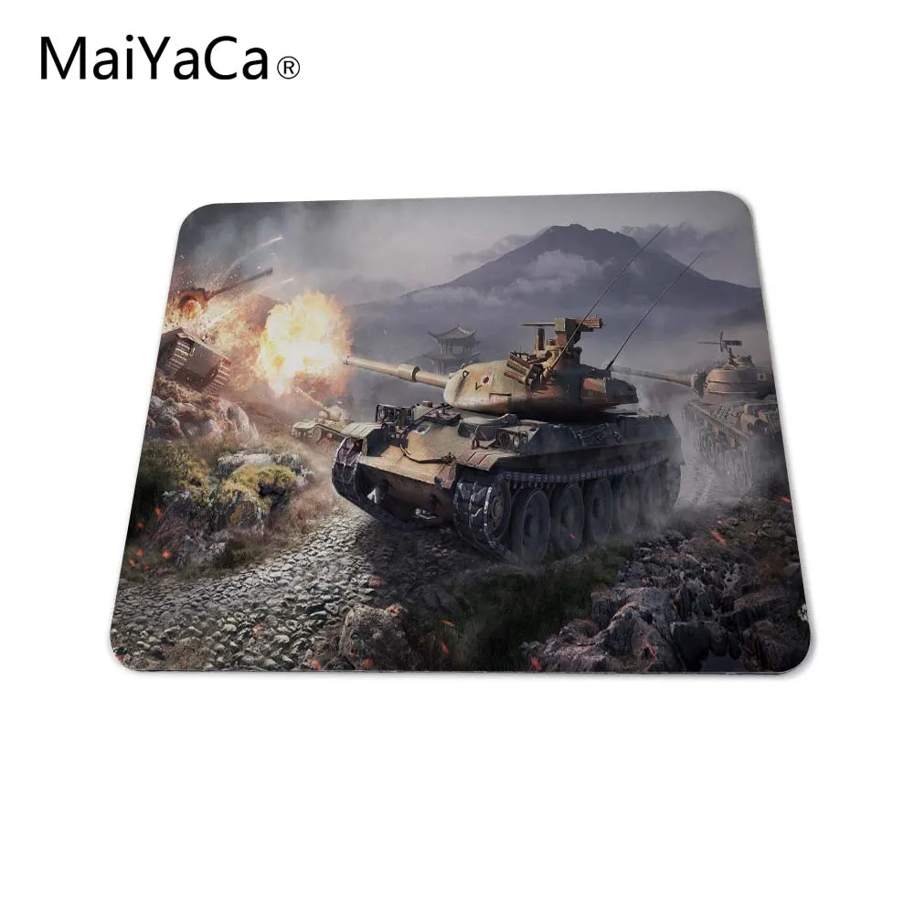 MaiYaCa роскошный принт Горячая мир игры Танк прочный ПК Противоскользящий коврик для мыши Оптическая/трекбол мышь