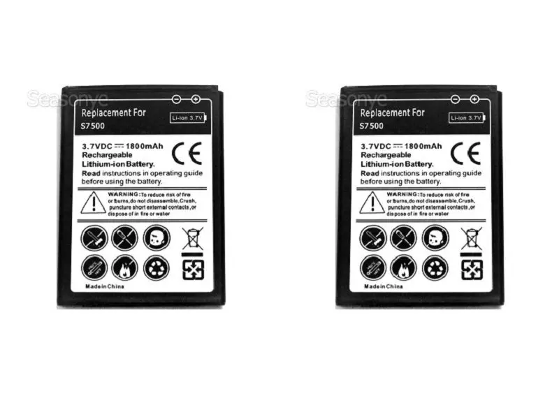 Seasonye 2 шт./лот 1800 мАч EB464358VU Сменный аккумулятор для Samsung Galaxy Y Duos Mini S6500 Ace Plus S7500
