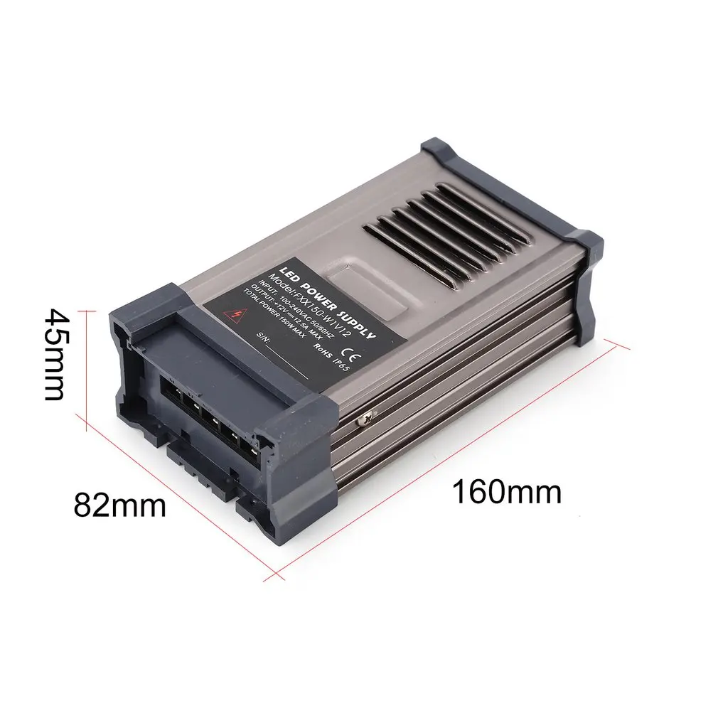 DC 12V 150W Светодиодный источник питания переключатель тока вольт адаптер