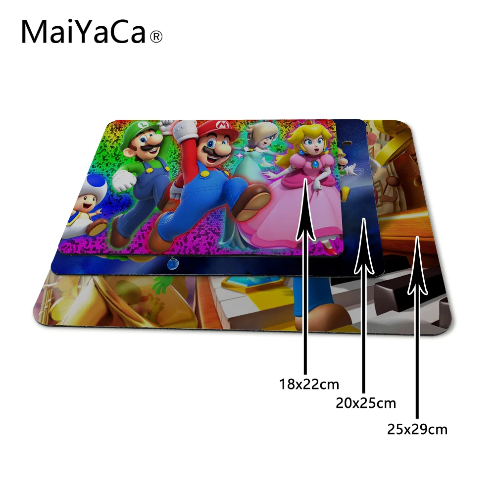 Maiyaca """супер марио""" D Мир Пользовательские Мышь площадку компьютер aming Мышь колодки не оверлок Мышь pad