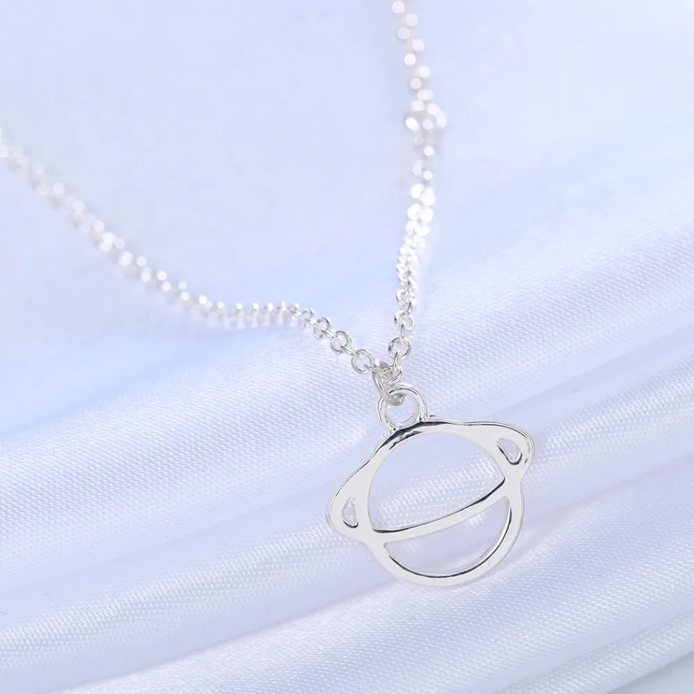 Kinitial boho Saturn ожерелья и подвески геометрическое ожерелье для женщин эффектные