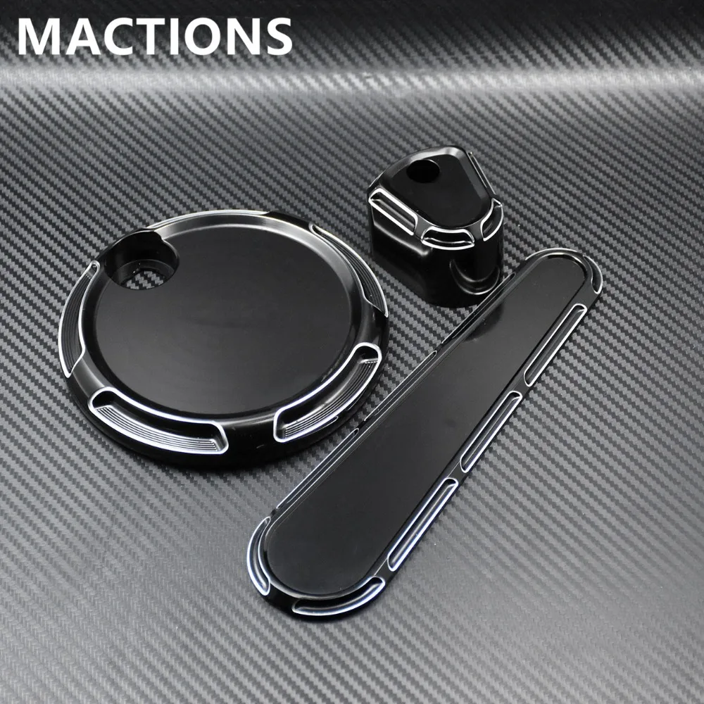 Детали мотоцикла CNC топливный бак дверь тире трек вставка Крышка зажигания для