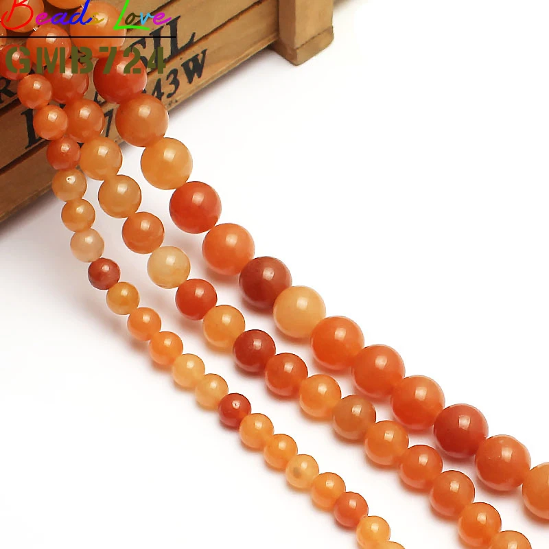 Бусины Из Натурального Красного кварца с авантюрином для изготовления ювелирных