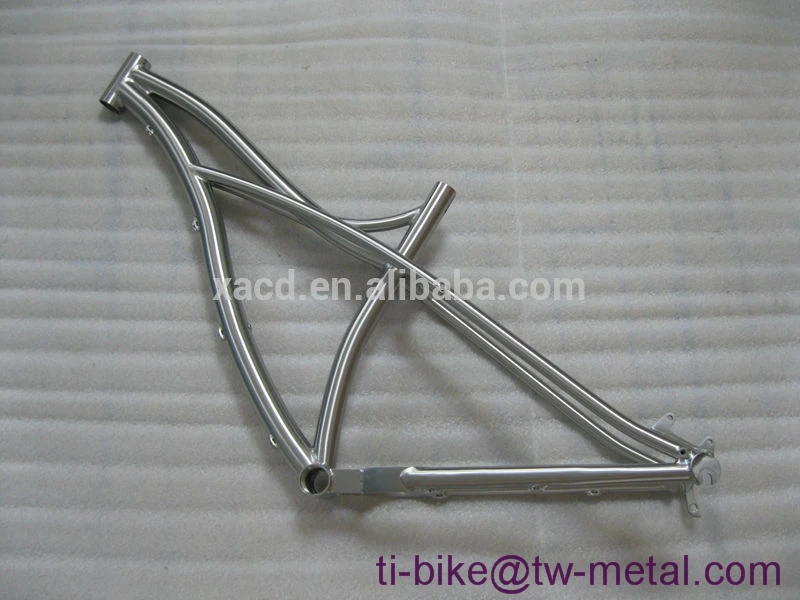 Титановая велосипедная Рама для круизера с откидной крышкой V-образным тормозом