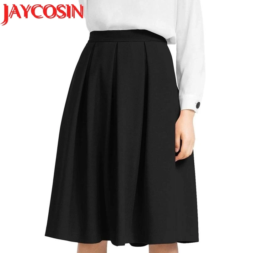 Женская плиссированная юбка-карандаш JAYCOSIN с высокой талией и карманами 0718 |