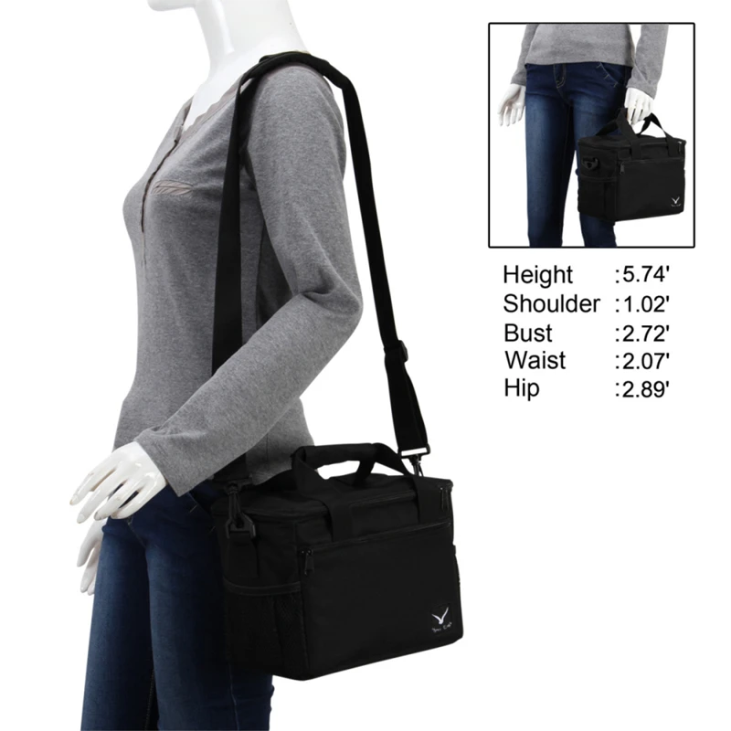 VEEVANV новый складной посылка большой пакет еды обед Сумка Кроссбоди женщины