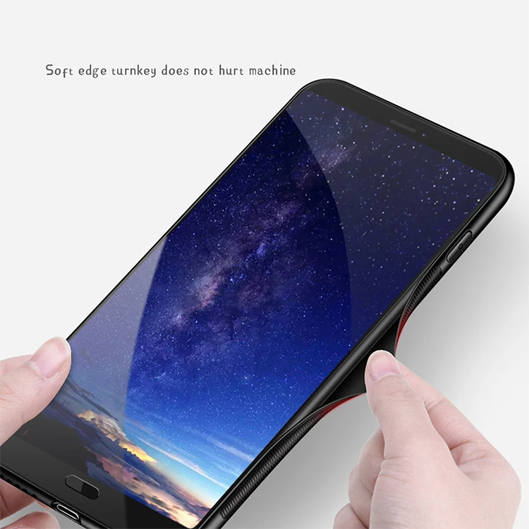 Чехол для Samsung S10 Plus стеклянный силиконовый бампер жесткая задняя крышка из