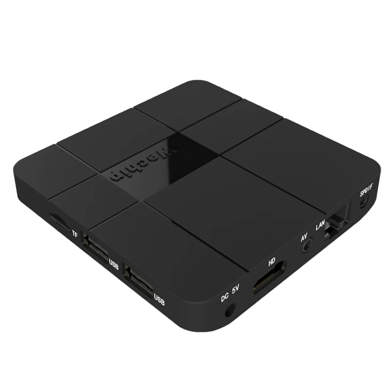 Wechip V8 новейший Amlogic S905W Android BOX 2G/16G Android 7.1.2 tv BOX четырехъядерный 2,4G беспроводной wifi телеприставка pk X96 mini