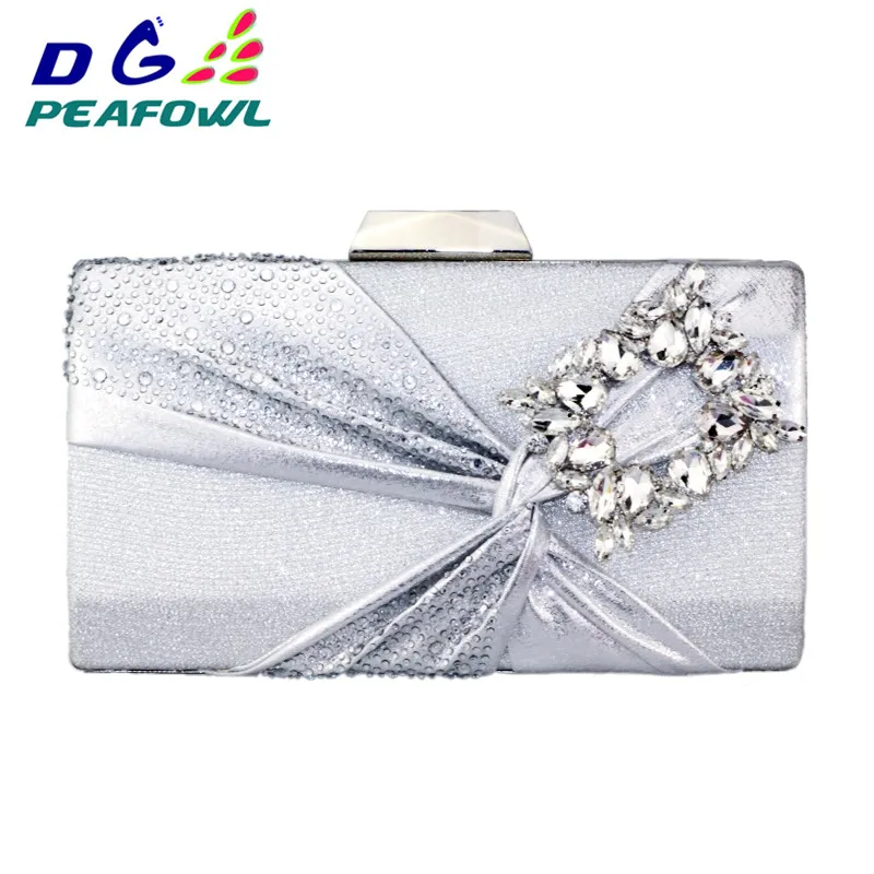DG Peafowl новинка модная Наплечная Сумка с бриллиантами для вечеринки синие золотые