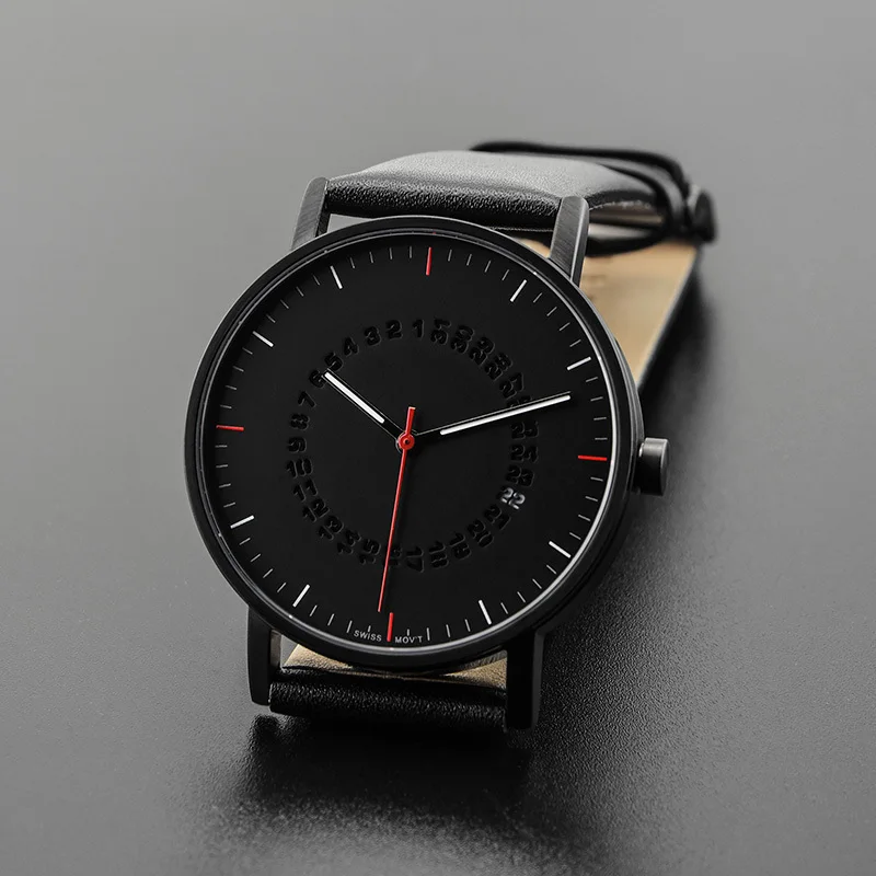 Мужчины Кожаный Ремешок Минималистский Творческий Классический Люксовый Бренд