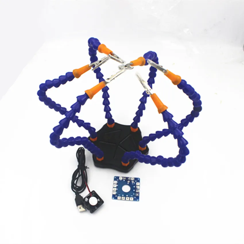 Ручной инструмент для пайки 6 гибких рук шестирычажная паяльная станция с