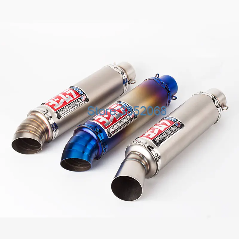 Мотоцикл Yoshimura выхлопной Универсальный ID: 51 мм нержавеющая сталь мотоцикл глушитель Escape подходит для NC700 CBR500RR GSXR250