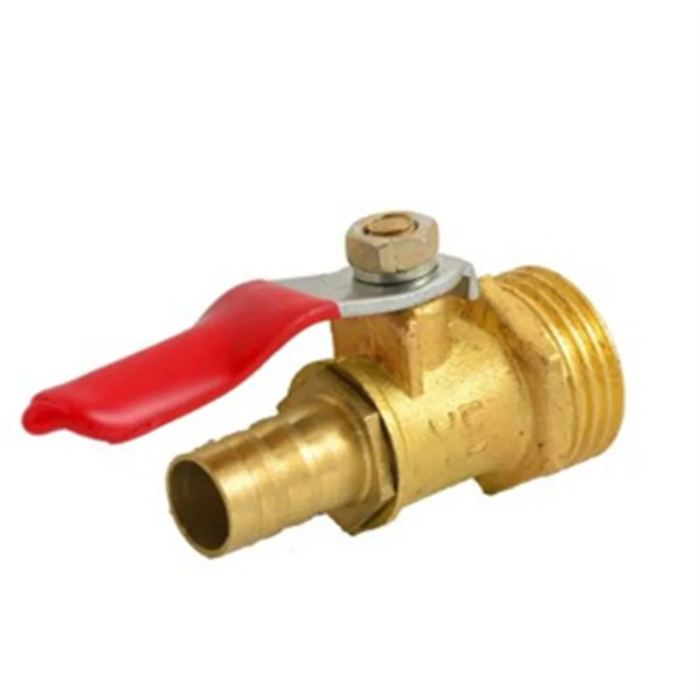 

1 Pc 1/2"PT x 10mm Lever Handle Hose Barb Brass Ball Valve