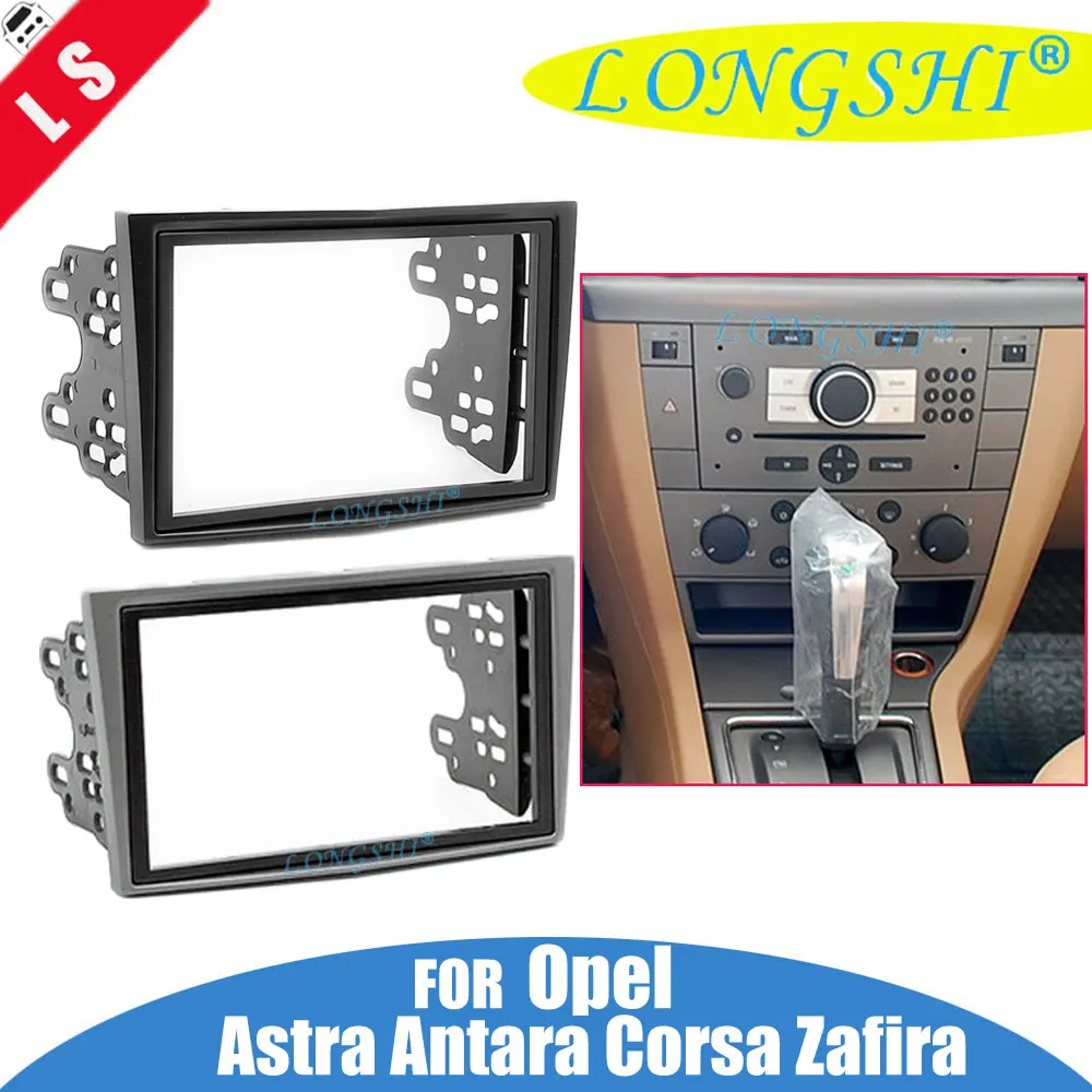 

2 Din Car Radio Fascia Trim Kit for 2006-2015 Opel Vectra Astra Zafira Stereo Dash CD Frame Panel Audio Cover Fitting Kit 2din