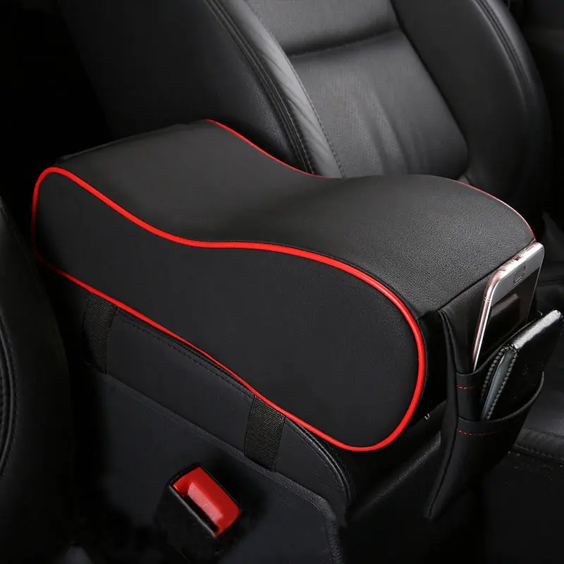 Blackred Автомобильные аксессуары, подлокотник, коробка, коврик, увеличенная подушечка с эффектом памяти, высокая-Низкая головная подушечка, сумка для хранения, снимает усталость рук, боли, Защитные - Название цвета: Blackred