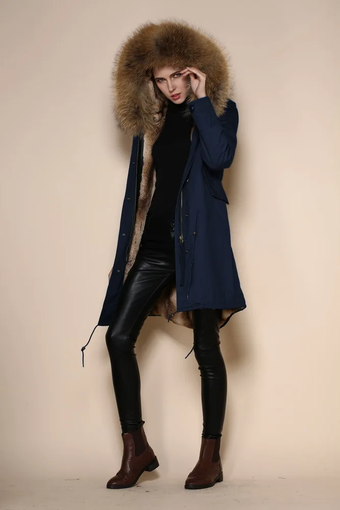 Женское темно синее пальто из искусственного меха длинное стильное боди синего