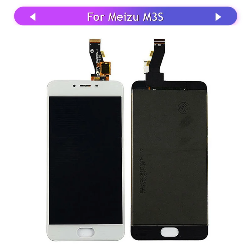 3 шт. для Meizu M3S mini Y685 сенсорный экран ЖК дисплей в сборе Стекло дигитайзер