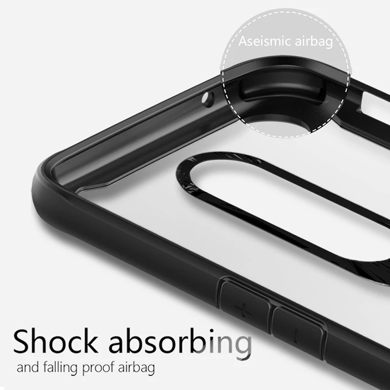 Oneplus 6 Case Cover Luxury Soft Silicone+Transparent Hard PC Hybrid Back for Oneplus6 One Plus Protector Phone Coque |