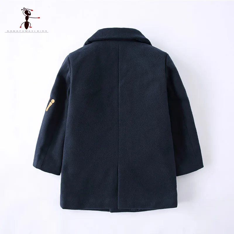 2017 New Arrival Wool Coat for Boys Children's Clothing Boy Clothes Manteau Enfant Laine Students Home Thick Jacket 2874 |