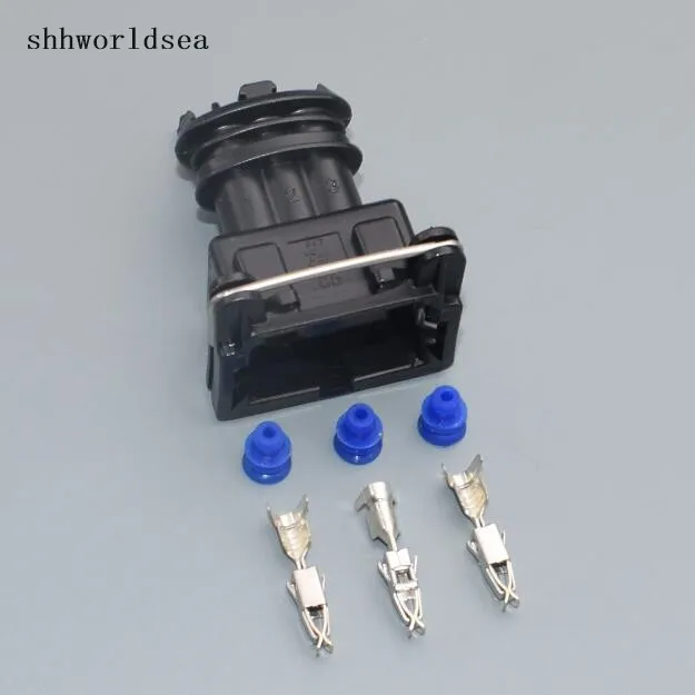 Shhworldsea 10 комплектов 3pin 3 way sensor connector kit чехол для автомобильного двигателя ткацкий