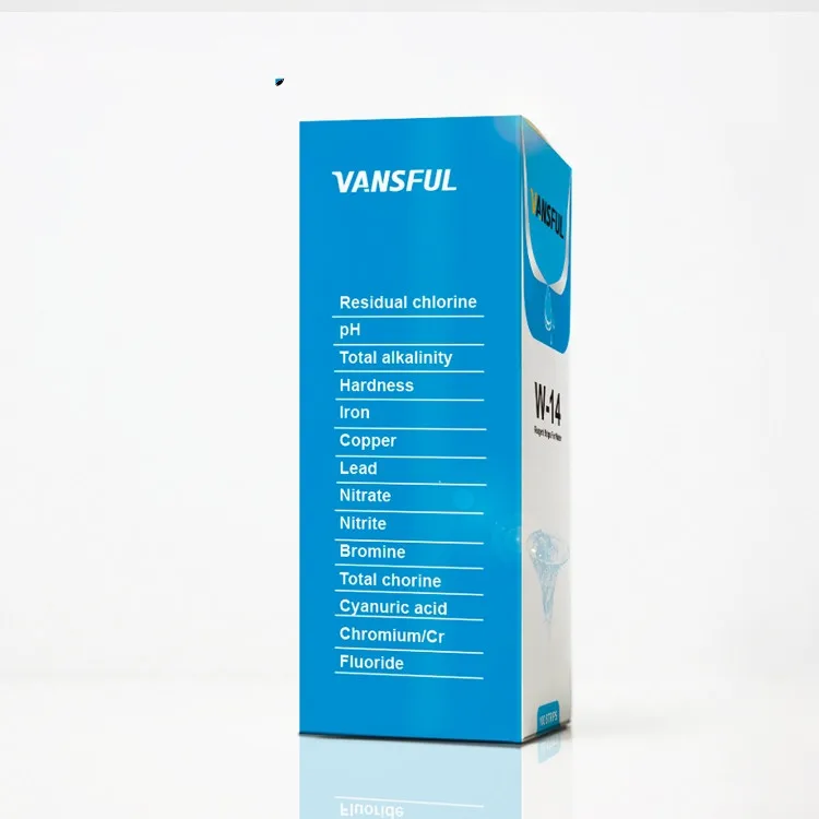 14 тестер воды полоски бумага остаточный хлор ph общая Щелочность твердость железо