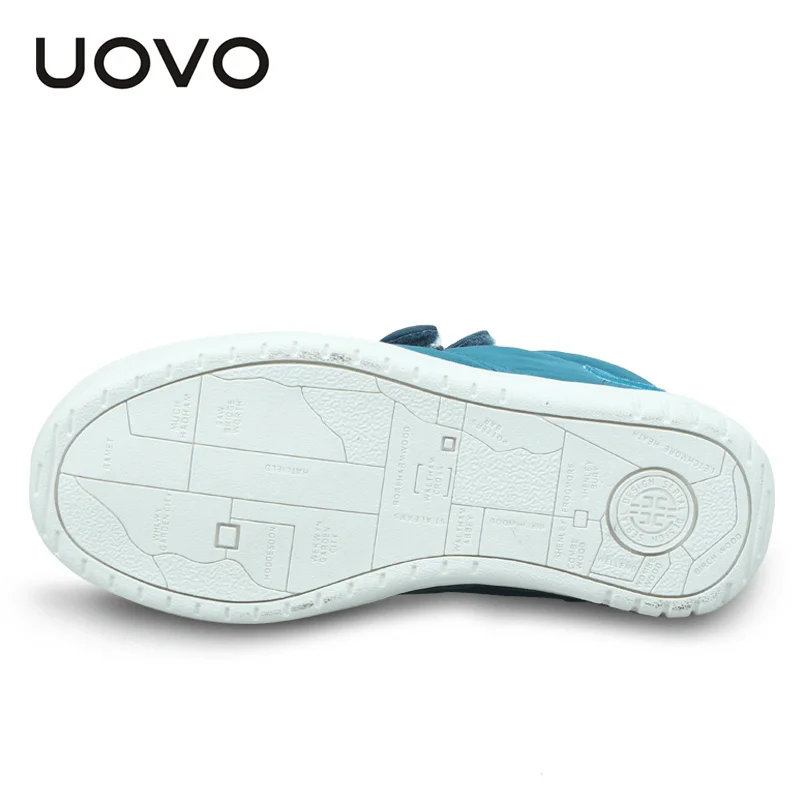 Uovo осень-зима Детская мода повседневная обувь Лидер продаж Обувь для мальчиков и девочек Mid-CUT совета Обувь дети Спортивная обувь размер EUR 28#-39