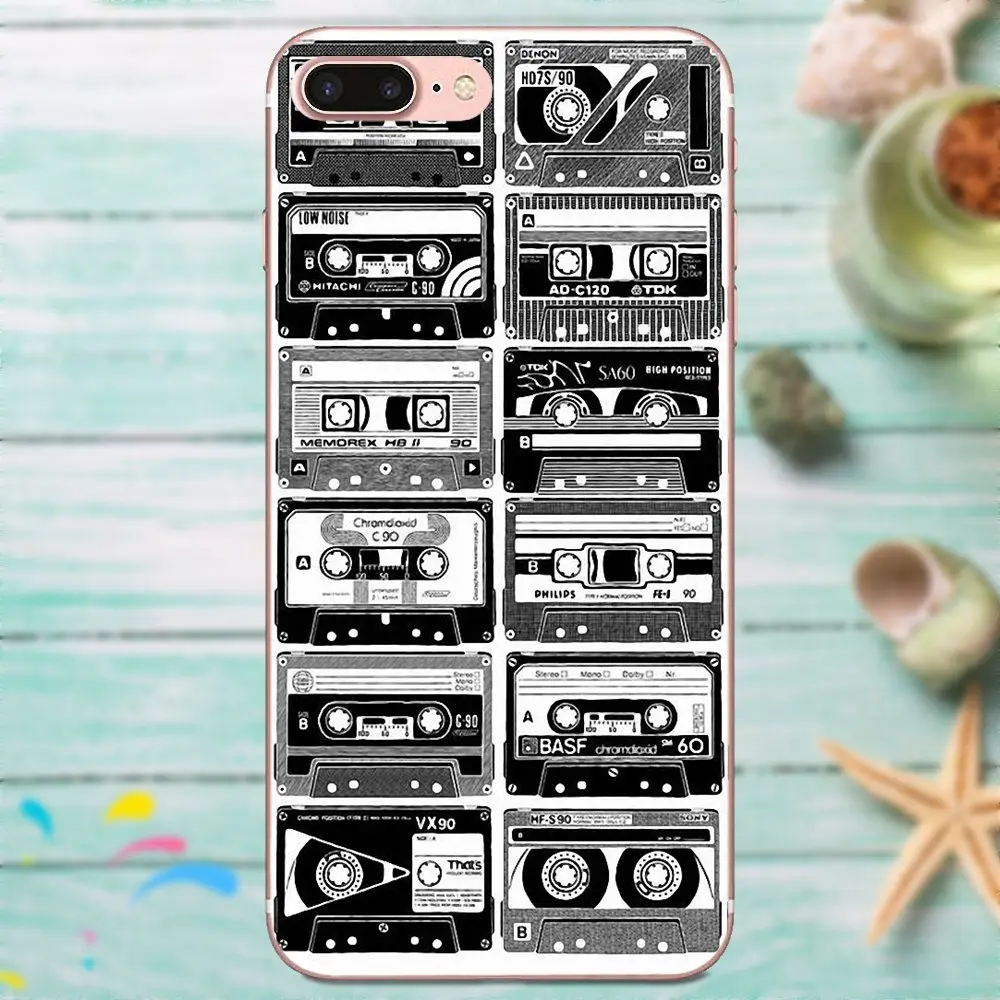 Mobile Cases Cute Cassette Tape For Apple iPhone 4 4S 5 5C 5S SE 6 6S 7 8 Plus X XS Max XR | Мобильные телефоны и