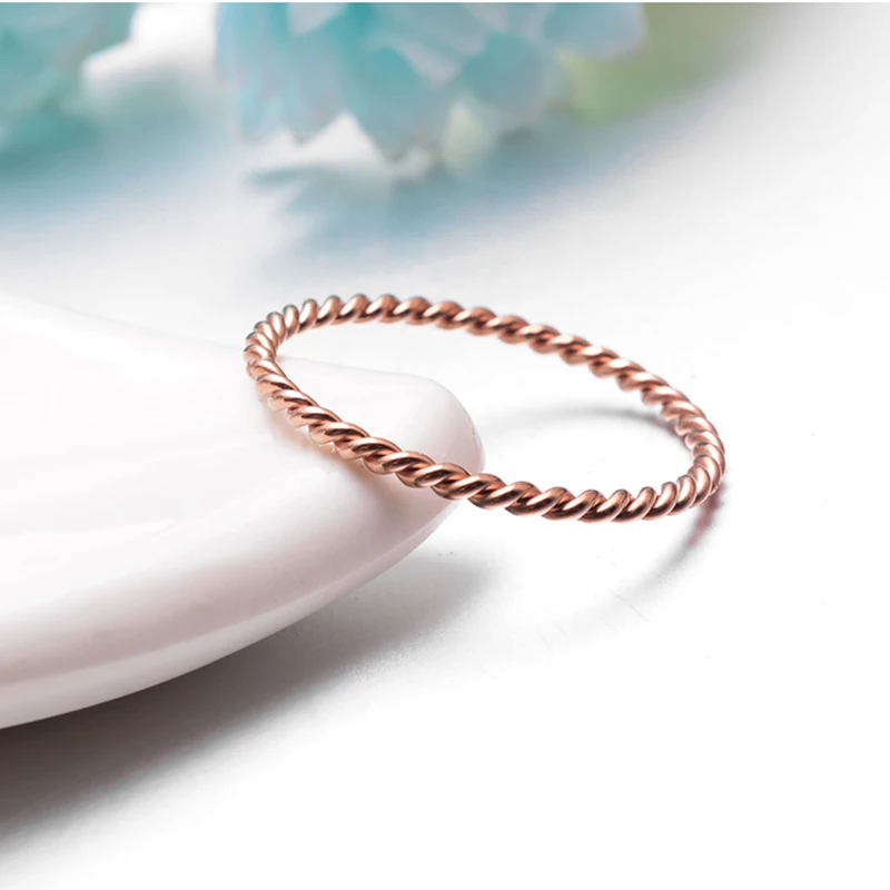 Кольцо женское спиральное из титановой стали золотистое/розовое/серебристое |