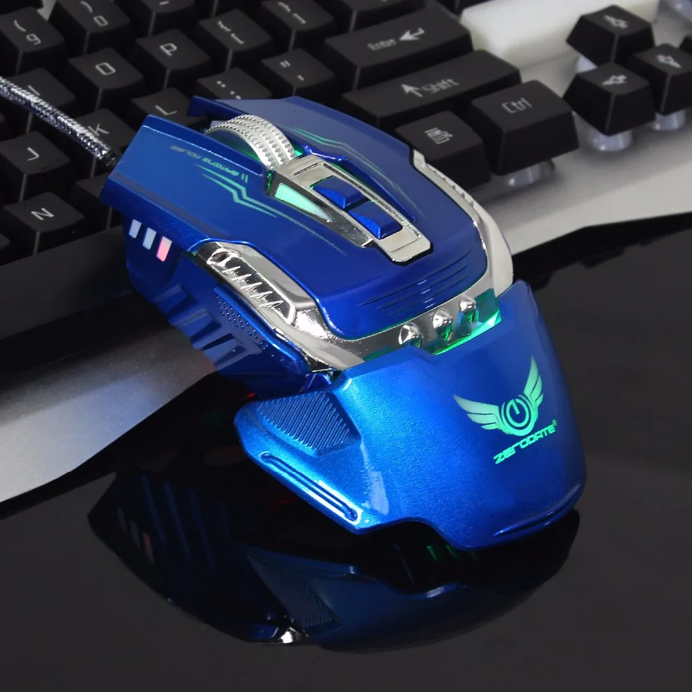 Проводная USB профессиональная игровая оптическая эргонномическая мышь с 7 кнопками 3200 dpi, регулируемая быстрая мышь для ПК, компьютера, геймера