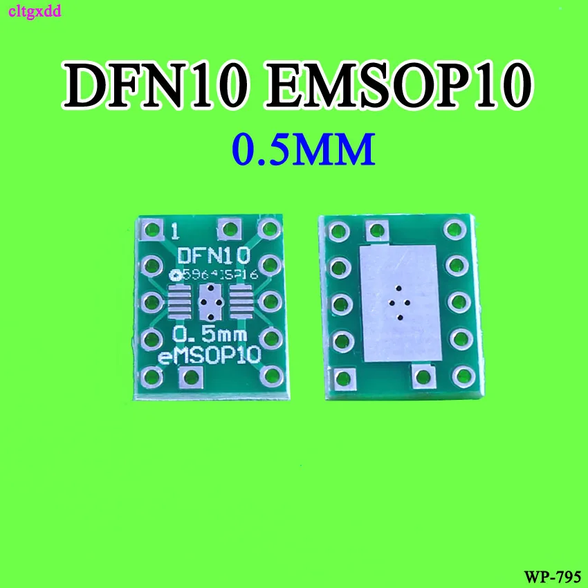 Cltgxdd 10 шт. DFN10 eMSOP10 поворот DIP10 0 5 мм Шаг с охлаждением IC адаптер розетка/адаптер
