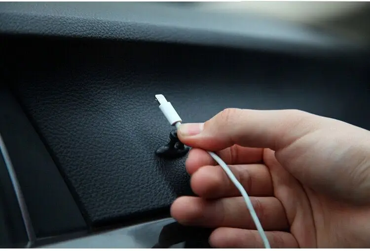 8 шт. автомобильный зажим для проводов USB кабель фиксированный держатель