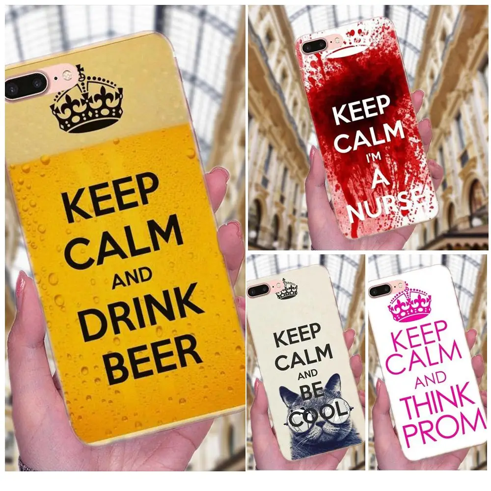 For Xiaomi Redmi Note 2 3 3S 4 4A 4X 5 5A 6 6A Pro Plus Cell Case Keep Calm Drink Carry On Hot Selling | Мобильные телефоны и