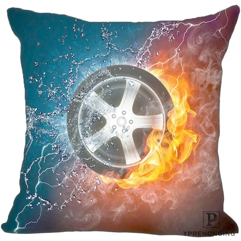 Square Pillowcase Заказная пламенная квадратная Наволочка на заказ Чехол для подушки на молнии 35X35,40x40,45x45 см(с одной стороны) 180522-02-0666 - Цвет: Square Pillowcase