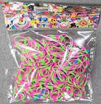 19 mixed F 200pcs 200 шт./пакет Радуга эластичной резинкой черный, белый цвет для браслет лента с бисером вязаный Подвески пополнения посылка - Цвет: 19 mixed F 200pcs