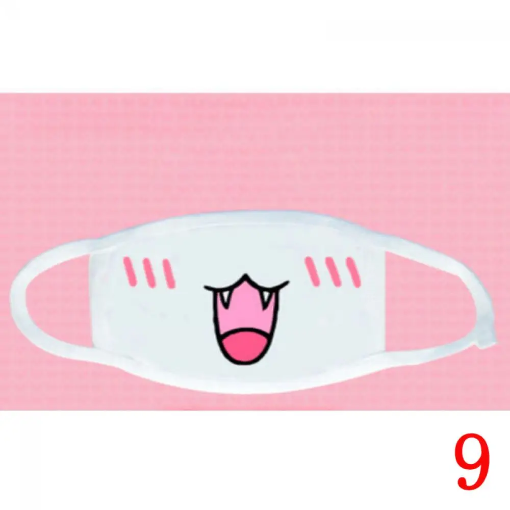 J Рождественская безопасная Милая Анти-пыль Kawaii аниме Kaomoji-kun смайлик рот Муфельная Анти-пыль маска для лица прекрасная безопасная маска для лица - Цвет: J