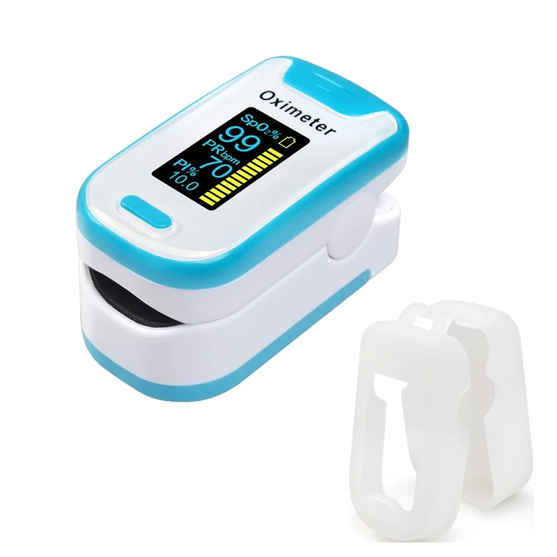 130A-blue with case ELERA сигнал оксигемометр для пальца OLED Пульсоксиметр Портативный pulsioximetro SPO2 PR оксиметр de Dedo цифровой оксиметр палец - Цвет: 130A-blue with case