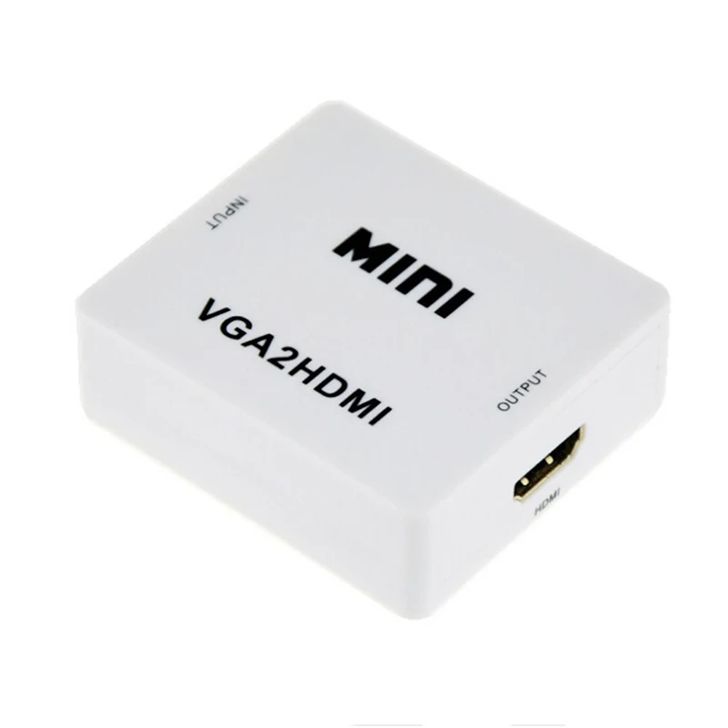 kebidu 1080P Adapter Connector For Projector PC Laptop with Converter Mini VGA to HDMI-compatible With Cable | Электроника