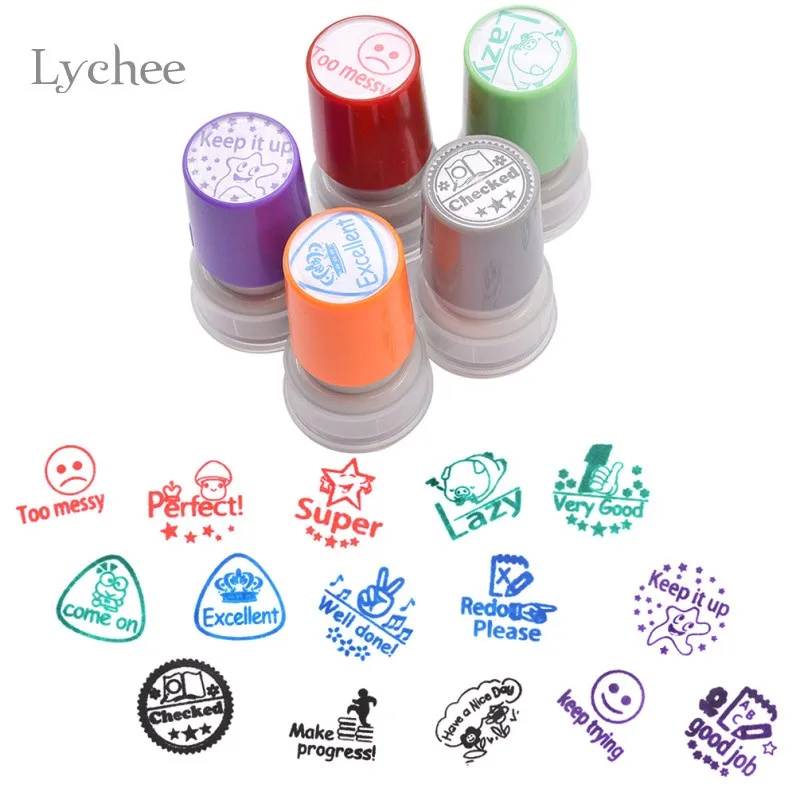 Lychee 1 шт. самописаный комментарий штамп для учителя Детские декоративные штампы для памятного альбома DIY Скрапбукинг