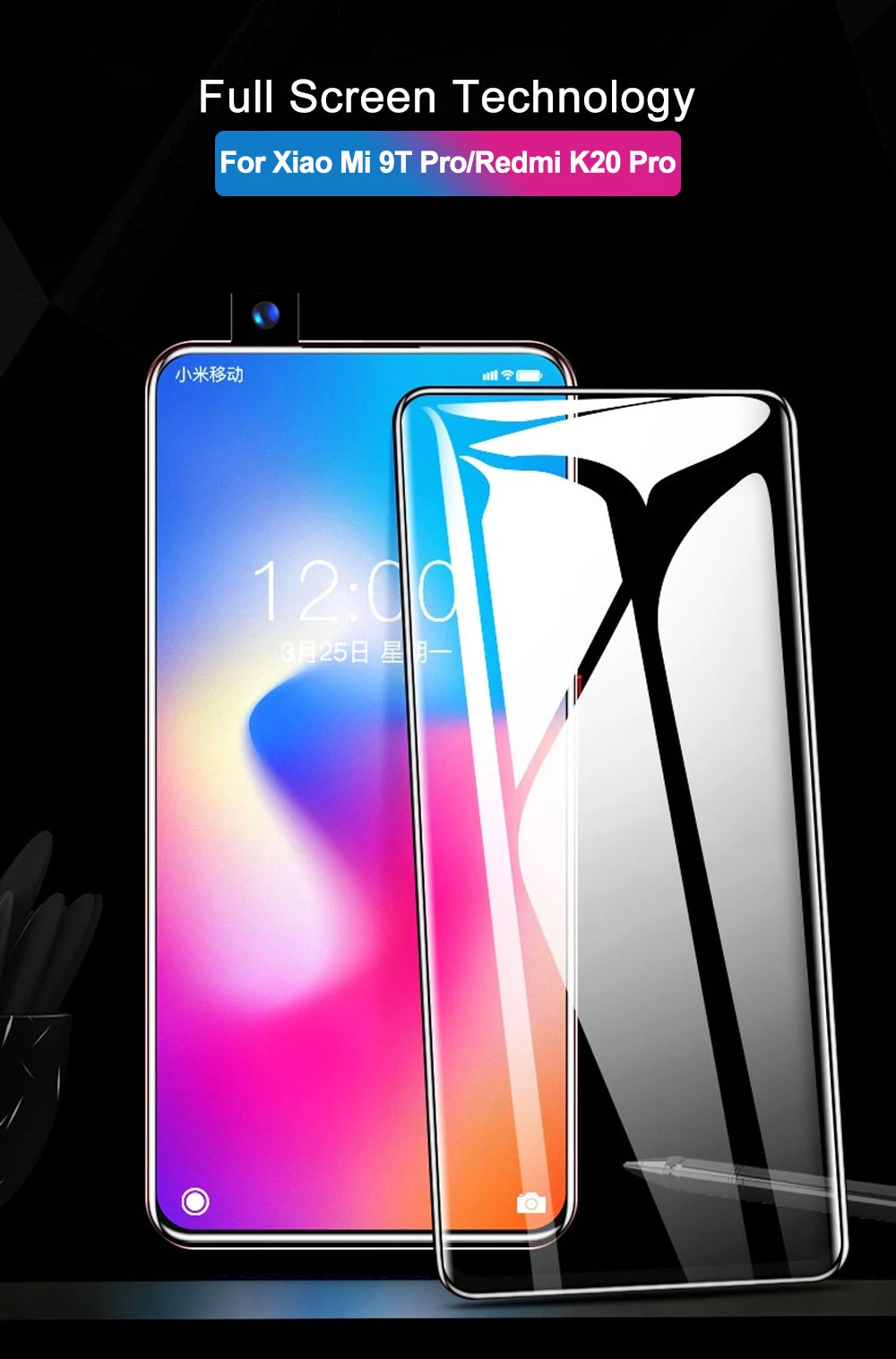 Hacrin стекло для Xiaomi mi 9 T закаленное стекло полное покрытие анти-взрывозащищенное Стекло экрана для красного mi K20 Pro K20 mi 9 T Pro