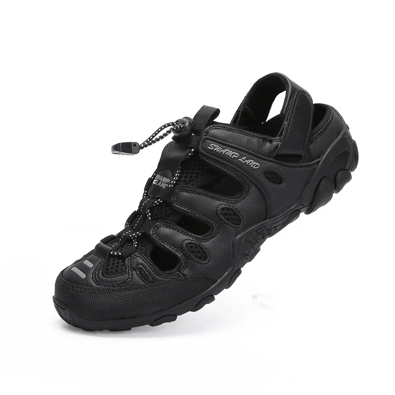 Мужские сандалии Летняя обувь уличные шлепанцы Водонепроницаемые Пляжная на