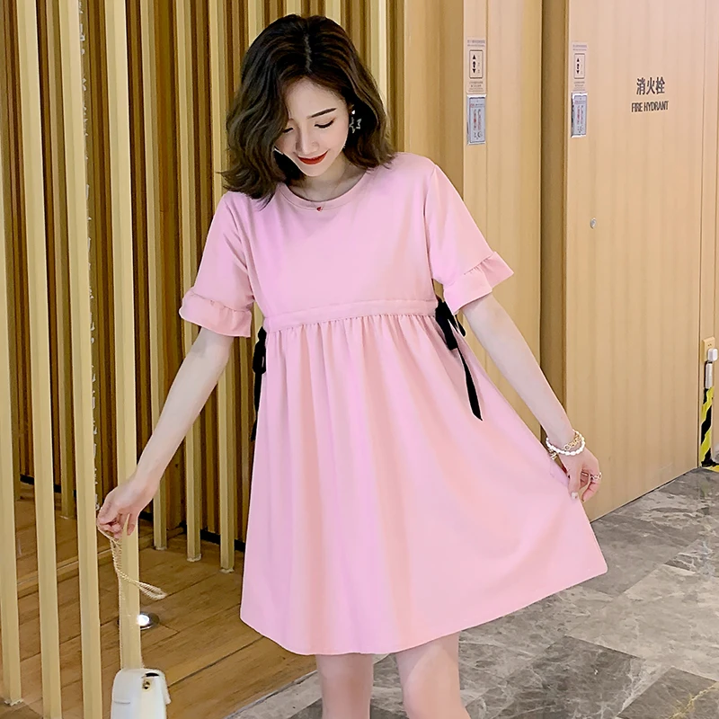 2019 Новое поступление летнее платье для беременных женщин Повседневное