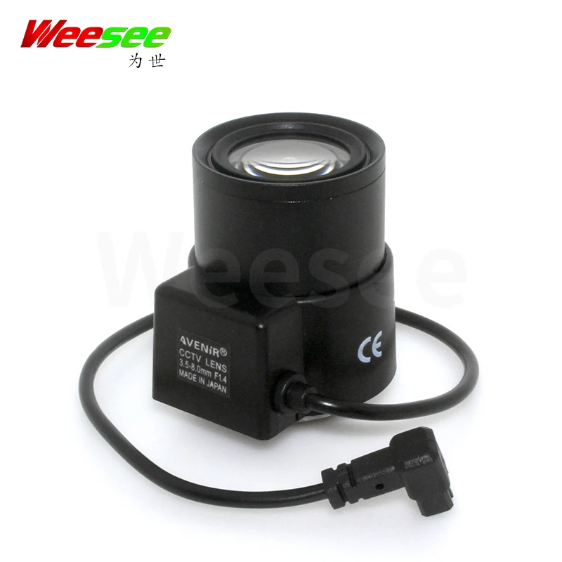 Новое изобретение WS варифокальный объектив 3 5 8 мм HD cctv F1.4 CS mount с автофокусом