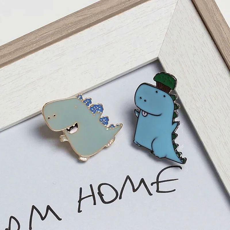 Timlee X079 Free shipping Cartoon Cute Personality Animal Dinosaur Alloy Brooch Pins Originality Accessories Wholesale | Украшения и