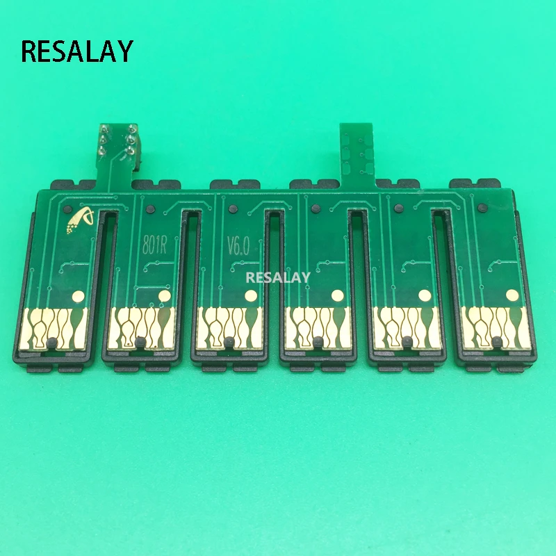 Комбинированный чип T0801 для Epson P50 PX820FWD RX585 RX685 RX560 R265 R360 R285 PX710W PX810 PX650 PX50 PX660 PX720WD