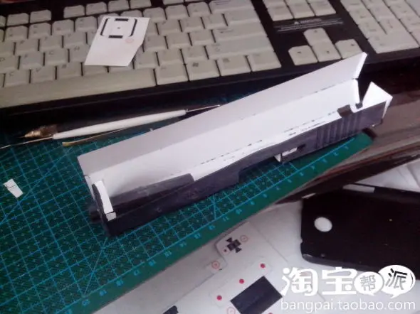 Пистолет Бумажная модель 1:1 моделирование 3D бумажная модель ручные самодельные пушки модель