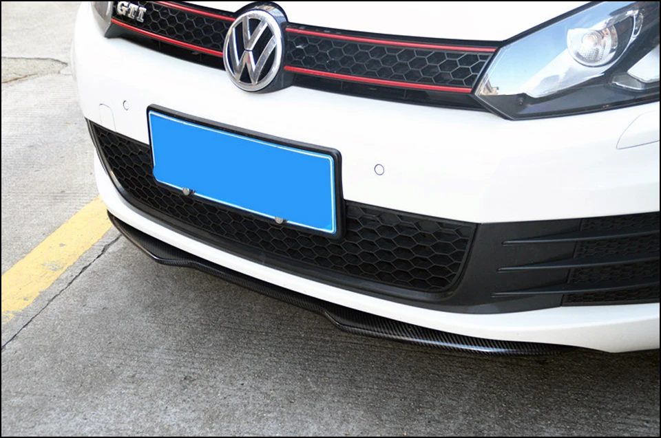 H1 стиль карбоновый передний бампер спойлер для VW Гольф VI GTI 2009-2012 golf 6 MK6 GTI cf Стайлинг передняя губа(только подходит GTI