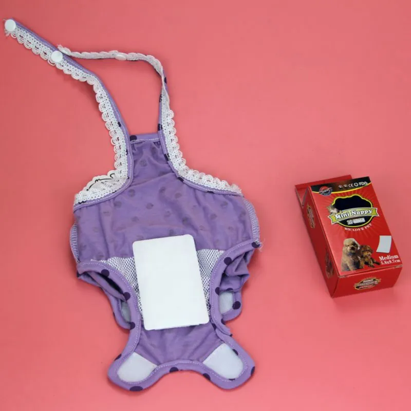 10 шт./лот супер впитывающие одноразовые съемные подгузники для женщин и собак