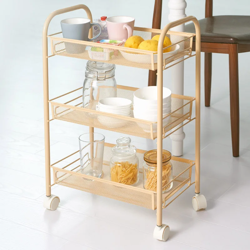 Panier De Rangement Cesta рамка корзины тележка стеллаж для хранения кухня пол ванная комната с колесом металлические складные опрятные/хранения