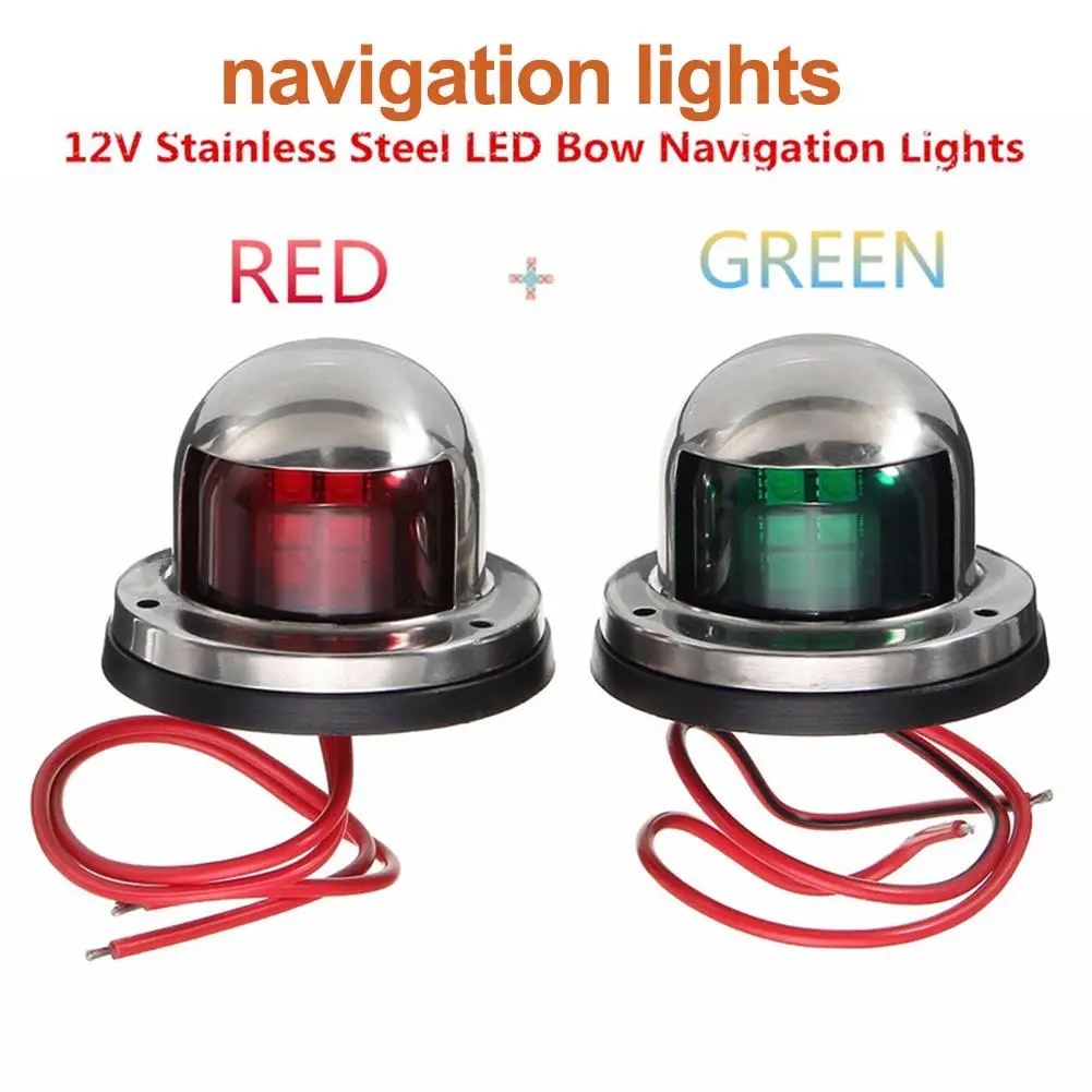 2 шт. светодиодсветильник сигнальные ламсветильник из нержавеющей стали 12